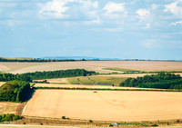 White Horse, two main roads and a red pickup
