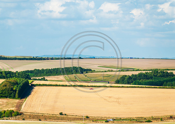 White Horse, two main roads and a red pickup
