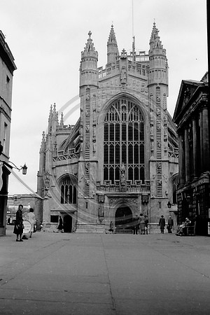 Bath Abbey West Front 1960
