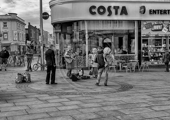 Busking in Winter
