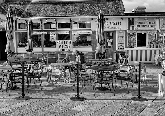 Cafe on the Prom in Winter