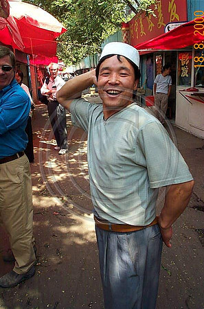 Market vendor, Lanzhou