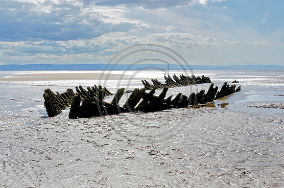 SS Nornen on Berrow Beach