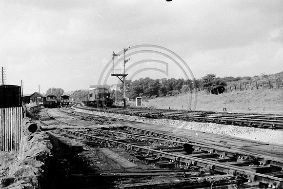 Peak heads north through Mangotsfield Station 1960s