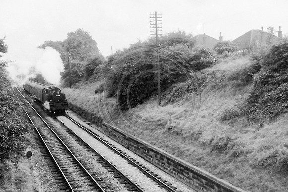 Bath Tank passes Charnhill on its way into Bristol
