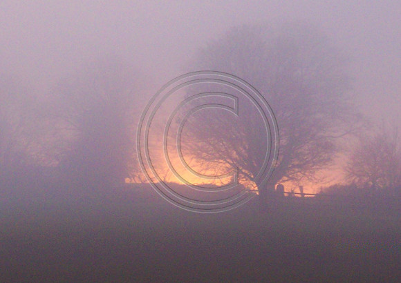 Misty Irish Sunset